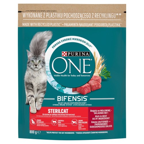 PURINA One Bifensis Sterilcat Beef - dry cat food - 800 g PURINA One Bifensis Sterilcat Beef - dry cat food - 800 g