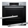 Piekarnik BOSCH HBA514BS3 + Prowadnice teleskopowe 1 poziomowe BOSCH HEZ538000