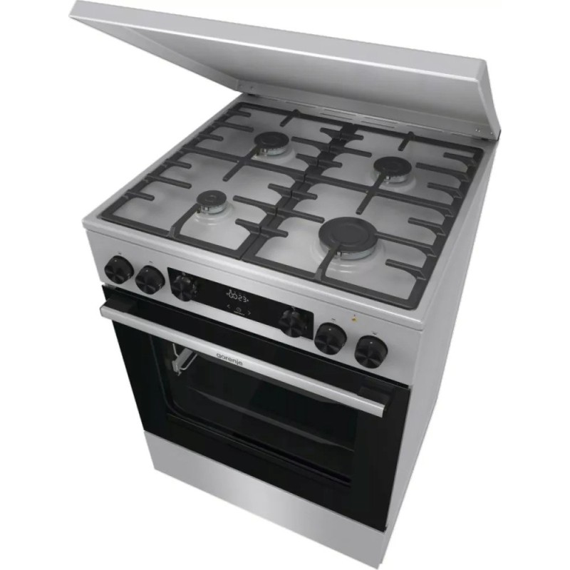 Gorenje GKS6C71XF Freestanding cooker with oven Silver Gorenje GKS6C71XF Freestanding cooker with oven Silver