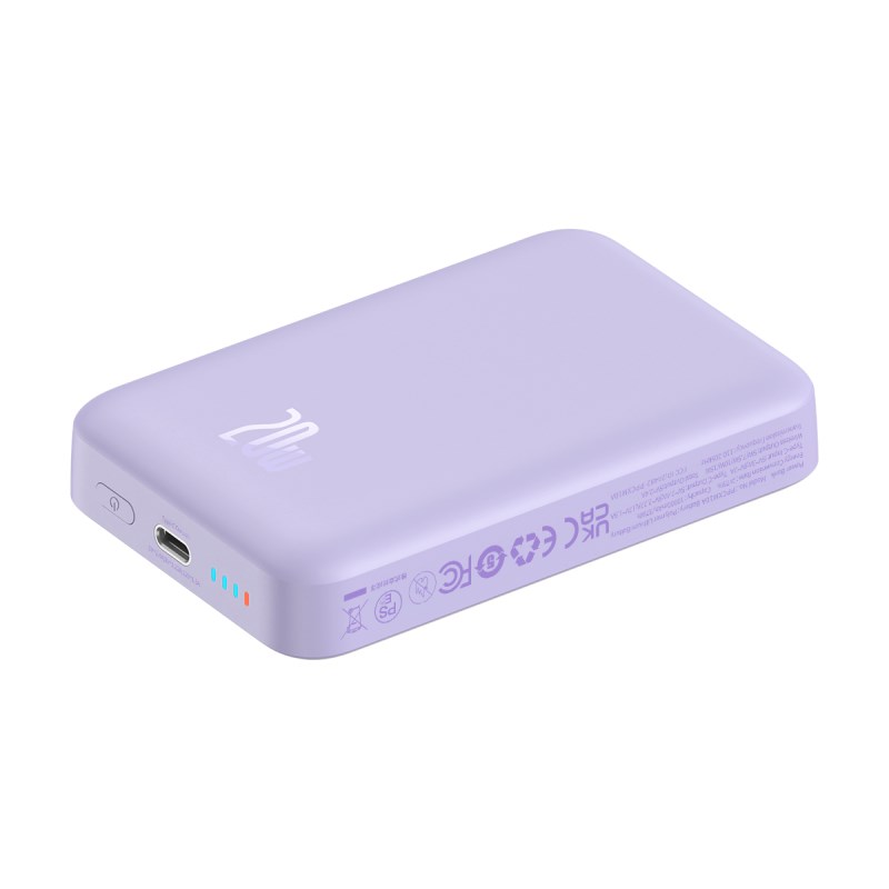 Baseus P10059001513-00 Lithium polymer (LiPo) power bank 10000 mAh Wireless charging Purple Baseus P10059001513-00 Lithium polymer (LiPo) power bank 10000 mAh Wireless charging Purple