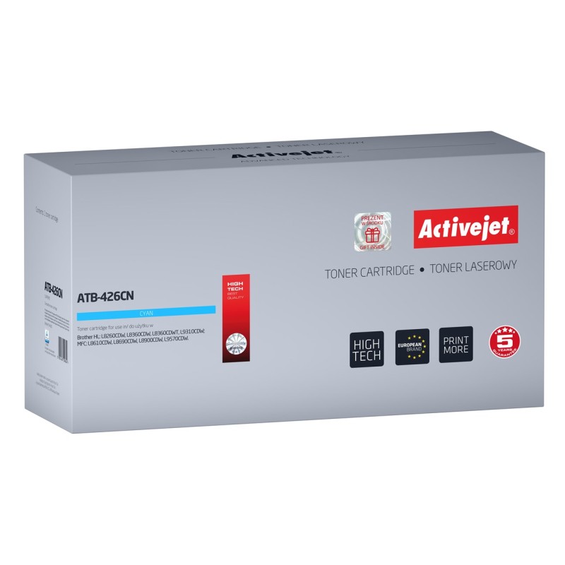 Activejet ATB-426CN toner (replacement for Brother TN-426C; Supreme; 6500 pages; cyan) Activejet ATB-426CN toner (replacement for Brother TN-426C; Supreme; 6500 pages; cyan)