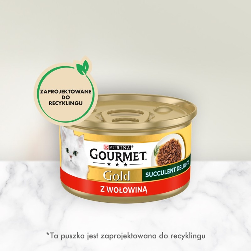 PURINA Gourmet Gold Succulent Delights Beef - wet cat food - 85g PURINA Gourmet Gold Succulent Delights Beef - wet cat food - 85g