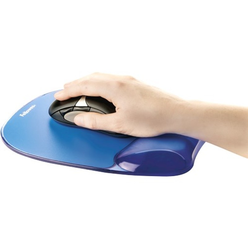 Fellowes CRYSTAL Mouse & Wrist Pad Gel cyan Fellowes CRYSTAL Mouse & Wrist Pad Gel cyan