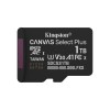 Kingston Technology 1TB micSDXC Canvas Select Plus Gen3 150R A1 Single Pack w/o ADP Kingston Technology 1TB micSDXC Canvas Select Plus Gen3 150R A1 Single Pack w/o ADP
