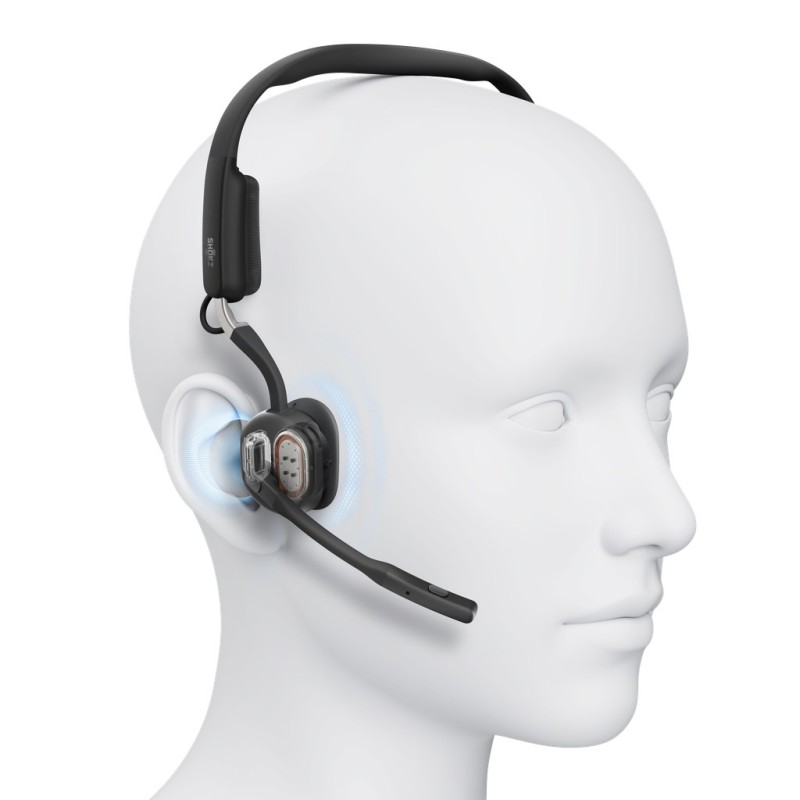SHOKZ OpenMeet Wireless Bluetooth Bone Conduction Videoconferencing Headset SHOKZ OpenMeet Wireless Bluetooth Bone Conduction Videoconferencing Headset