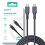 AUKEY CB-SCC101 USB-C Type-C Power Delivery PD 100W 5A 1m Silikon Black