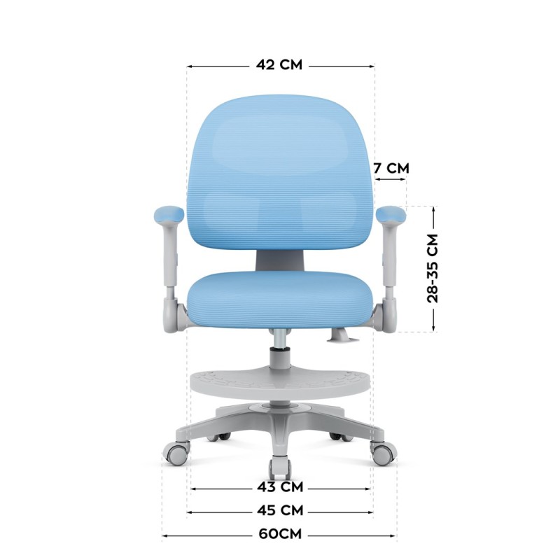 Junior 5.0 Blue swivel chair