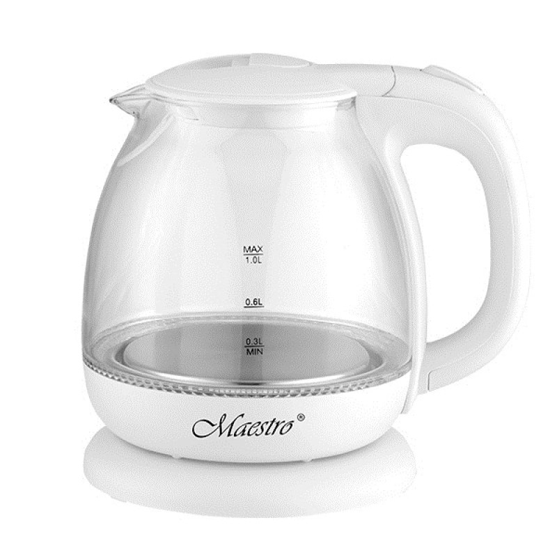 Feel-Maestro MR-055-WHITE electric kettle 1 L 1100 W Feel-Maestro MR-055-WHITE electric kettle 1 L 1100 W