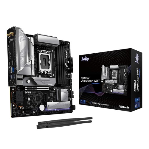 Asrock B860M LiveMixer WiFi Intel B860 LGA 1851 (Socket V1) micro ATX