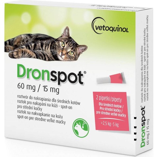 VETOQUINOL Dronspot - 2,5 - 5 kg