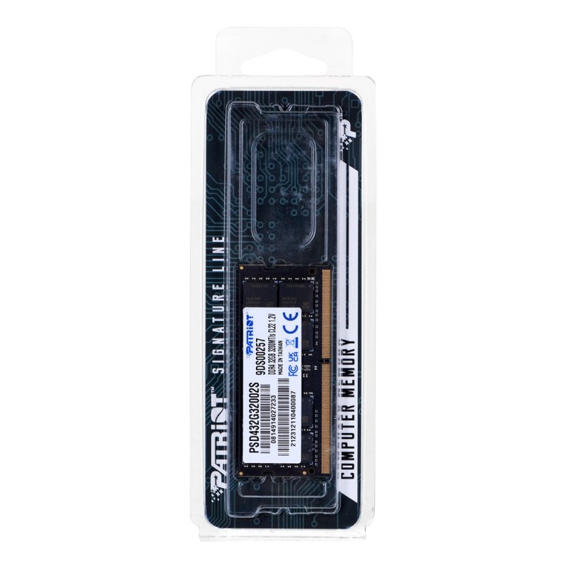 Patriot Memory Signature PSD432G32002S memory module 32 GB 1 x 32 GB DDR4 3200 MHz