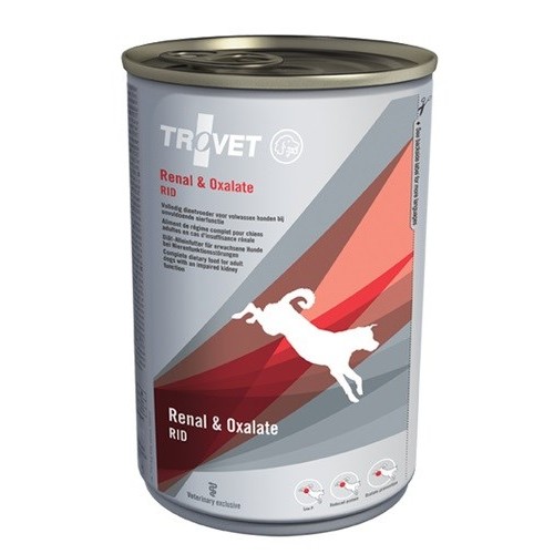 TROVET Renal & Oxalate RID with chicken - Wet dog food - 400 g TROVET Renal & Oxalate RID with chicken - Wet dog food - 400 g