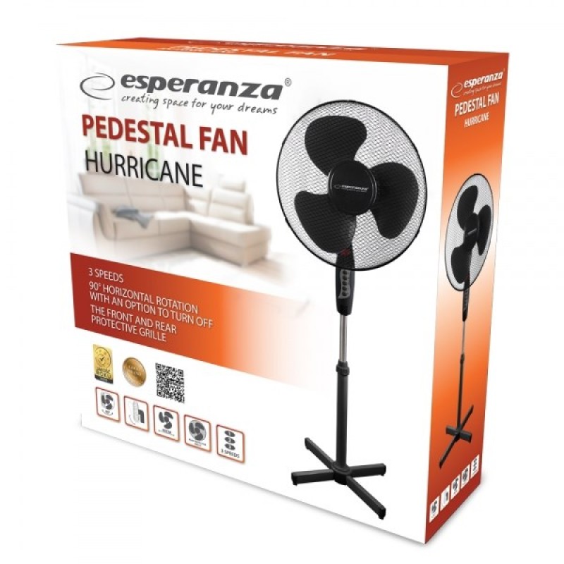Esperanza EHF001KK household fan Black Esperanza EHF001KK household fan Black