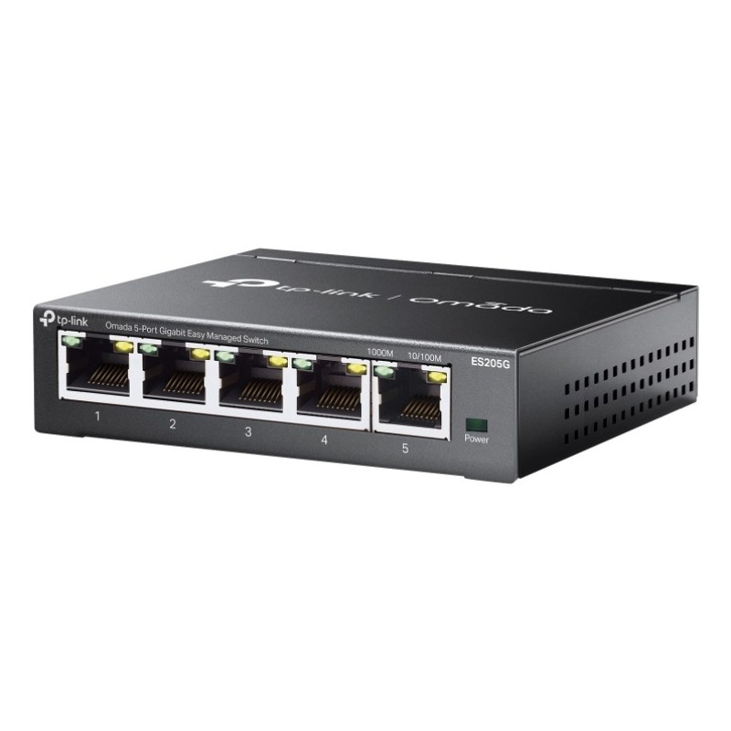 TP-Link Omada ES205G network switch Managed Gigabit Ethernet (10/100/1000) Black TP-Link Omada ES205G network switch Managed Gigabit Ethernet (10/100/1000) Black