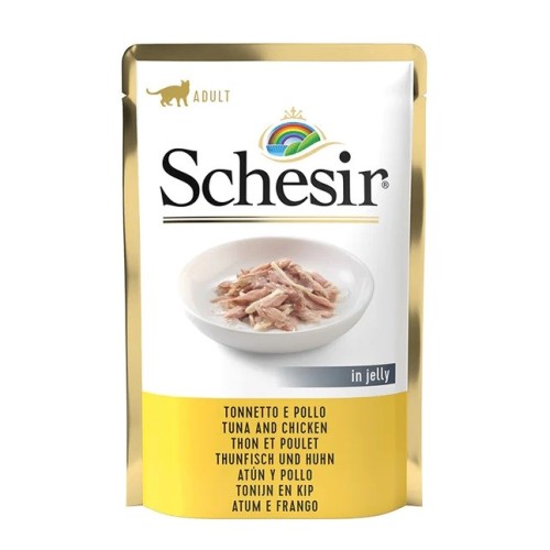 SCHESIR in jelly Tuna with chicken - wet cat food - 85 g SCHESIR in jelly Tuna with chicken - wet cat food - 85 g