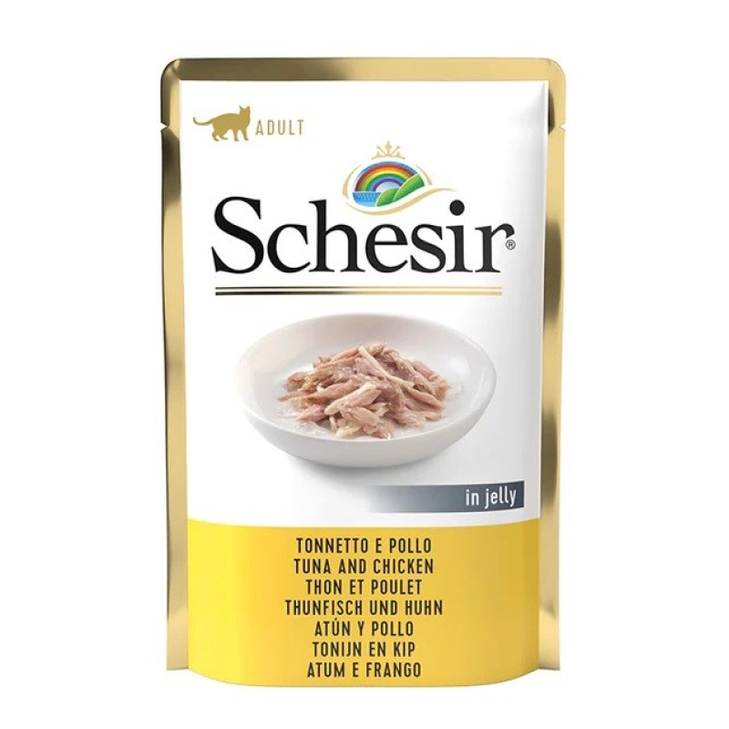 SCHESIR in jelly Tuna with chicken - wet cat food - 85 g