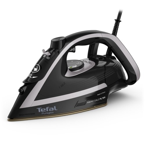 Tefal Puregliss FV8062E0 iron Dry & Steam iron Durilium AirGlide Autoclean soleplate 3000 W Black, Grey Tefal Puregliss FV8062E0 iron Dry & Steam iron Durilium AirGlide Autoclean soleplate 3000 W Black, Grey