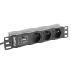 Lanberg Power strip Rack PDU (1u,10a,8x 230v,2m) pdu-04e04i-0200-iec-bk
