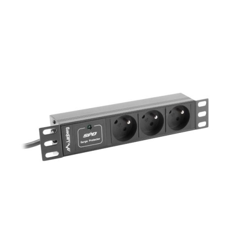 Lanberg Power strip Rack PDU (1u,10a,8x 230v,2m) pdu-04e04i-0200-iec-bk