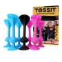 Dart game with silicone suction cups TOSSIT Starter Set – blue and pink