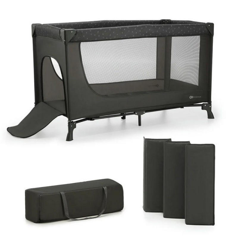 Kinderkraft Łóżeczko turystyczne JOY LIGHT GREY