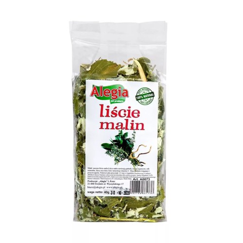 ALEGIA Raspberry leaves - treat for rodents and rabbits - 40g ALEGIA Raspberry leaves - treat for rodents and rabbits - 40g