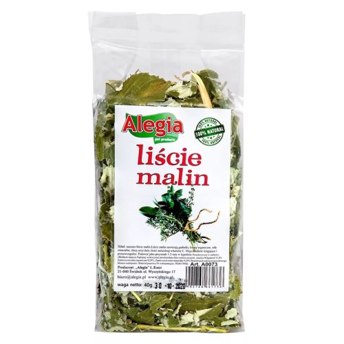 ALEGIA Raspberry leaves - treat for rodents and rabbits - 40g