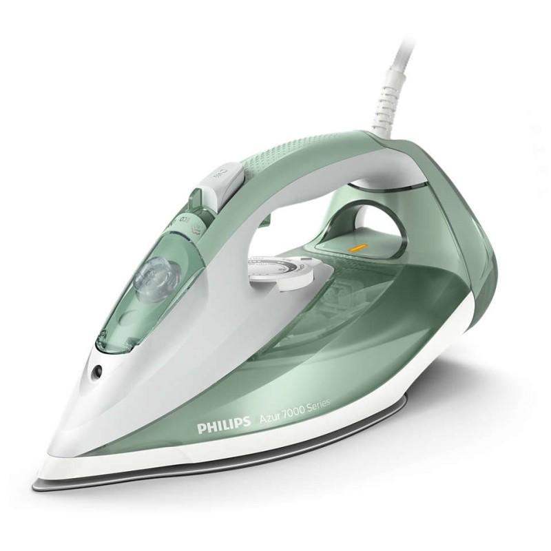 Philips 7000 series DST7012/70 iron Steam iron SteamGlide Plus soleplate 2600 W Green, Grey