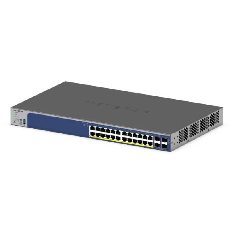 NETGEAR 28-Port PoE Gigabit/10G Stackable Smart Switch (GS728TXP) NETGEAR 28-Port PoE Gigabit/10G Stackable Smart Switch (GS728TXP)