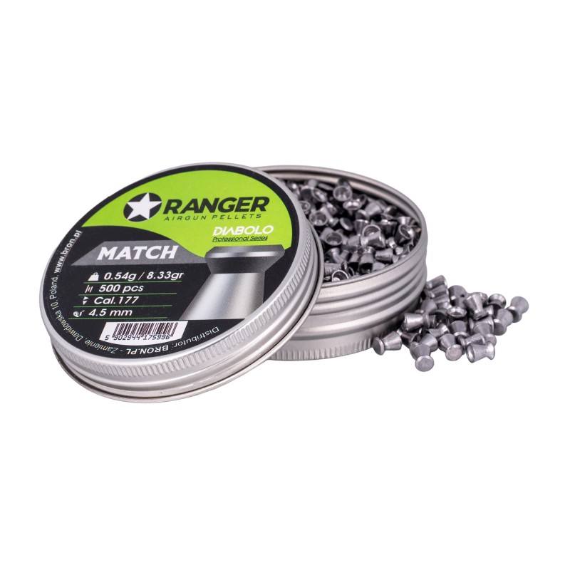 4.5 mm RANGER Diabolo Professional Match flat 500 shot 4.5 mm RANGER Diabolo Professional Match flat 500 shot