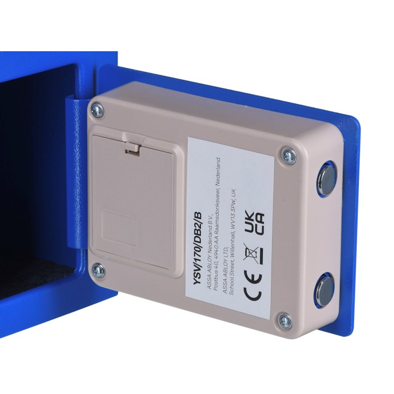 Yale YSV/170/DB2/B Freestanding safe 3.8 l Steel Blue Yale YSV/170/DB2/B Freestanding safe 3.8 l Steel Blue
