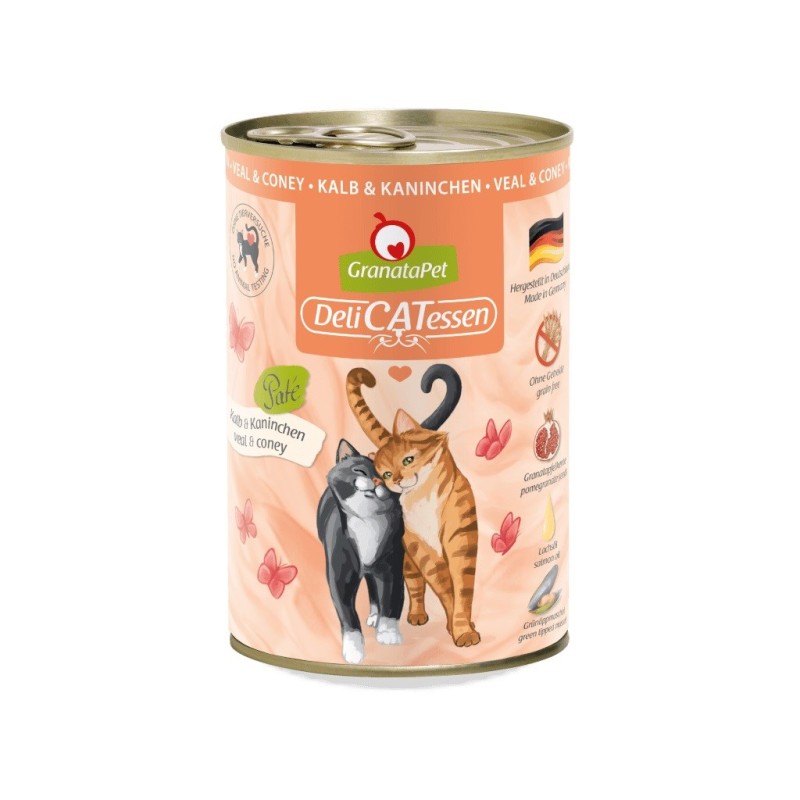 GRANATAPET DeliCATessen Veal and coney - wet cat food - 400g GRANATAPET DeliCATessen Veal and coney - wet cat food - 400g