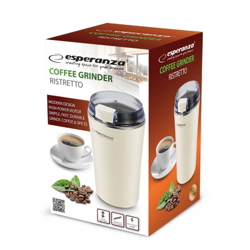Esperanza EKC008W Coffee Grinder White 160 W Esperanza EKC008W Coffee Grinder White 160 W