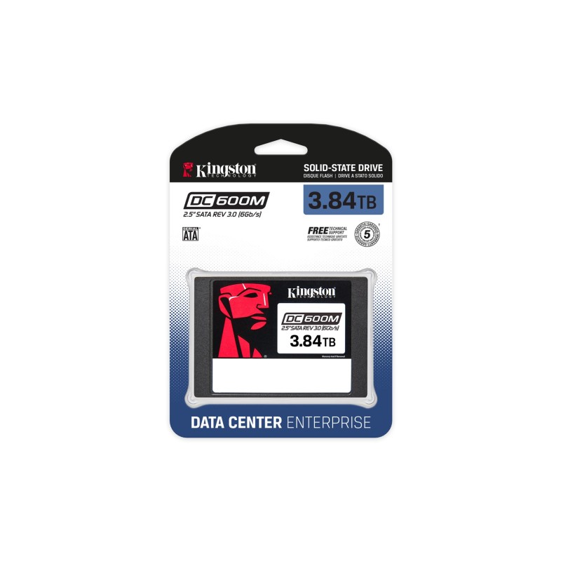 Kingston Technology 3840G DC600M (Mixed-Use) 2.5” Enterprise SATA SSD Kingston Technology 3840G DC600M (Mixed-Use) 2.5” Enterprise SATA SSD