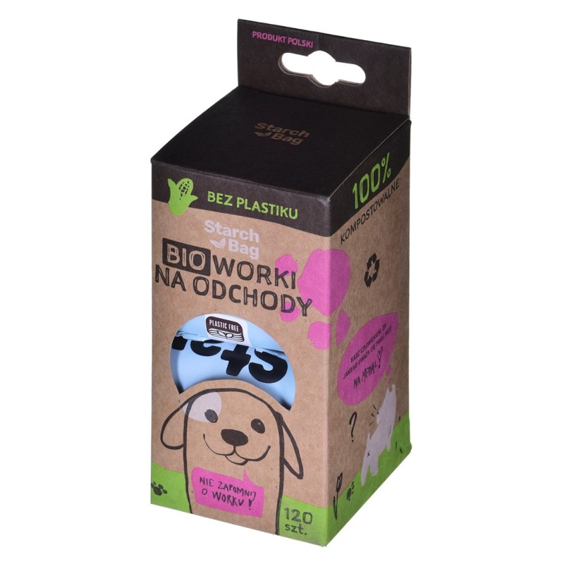 STARCH BAG - Dog poop bags - 8 x 15 STARCH BAG - Dog poop bags - 8 x 15