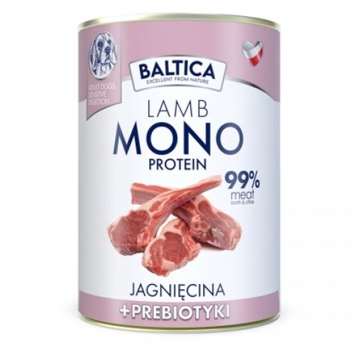 BALTICA Nutraceutic Monoprotein Lamb with prebiotics - wet dog food - 400g BALTICA Nutraceutic Monoprotein Lamb with prebiotics - wet dog food - 400g
