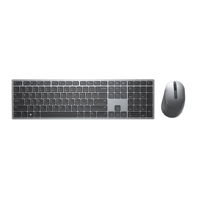 DELL KM7321W keyboard RF Wireless + Bluetooth QWERTY US International Grey, Titanium