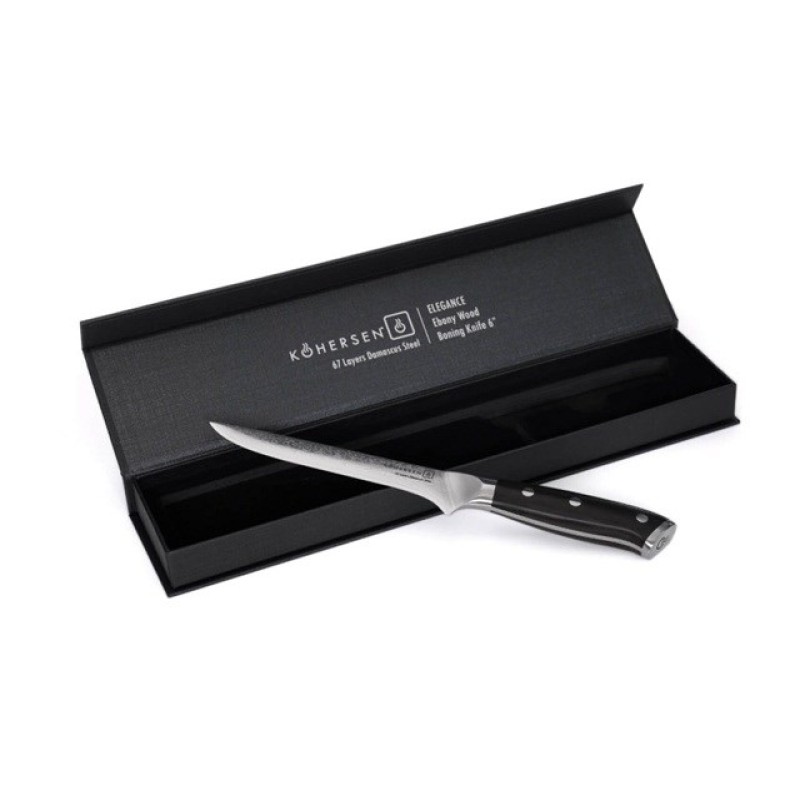 Nóż do trybowania Boning Kohersen Elegance Ebony Wood 15,2cm Nóż do trybowania Boning Kohersen Elegance Ebony Wood 15,2cm