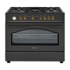 Ravanson Retro KWGE–90AR gas and electric cooker (black) Ravanson Retro KWGE–90AR gas and electric cooker (black)