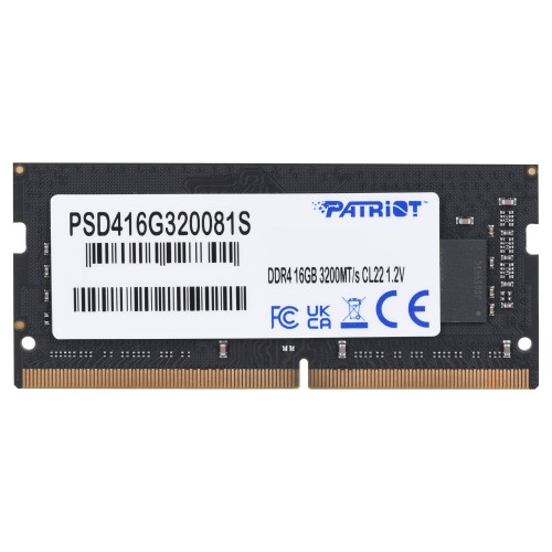 Patriot Memory Signature PSD416G320081S memory module 16 GB 1 x 16 GB DDR4 3200 MHz Patriot Memory Signature PSD416G320081S memory module 16 GB 1 x 16 GB DDR4 3200 MHz