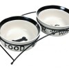 TRIXIE 24641 A set of ceramic bowls on a stand 0.6 l
