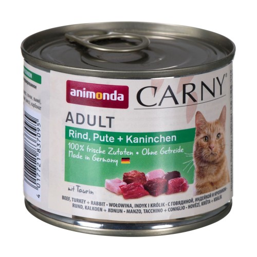 Animonda Carny Adult Beef, Turkey and Rabbit 200 g Animonda Carny Adult Beef, Turkey and Rabbit 200 g