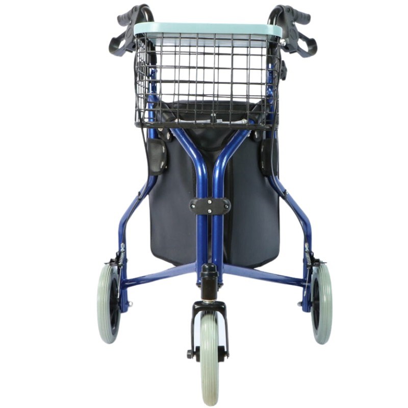 Practical tricycle walker with basket and bag Practical tricycle walker with basket and bag