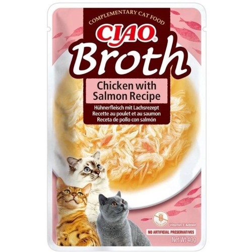 INABA Ciao Broth Chicken & Salmon - cat treats - 40g INABA Ciao Broth Chicken & Salmon - cat treats - 40g