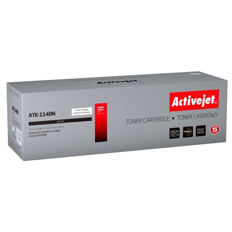 Activejet ATK-1140N Toner (replacement for Kyocera TK-1140; Supreme; 7200 pages; black)