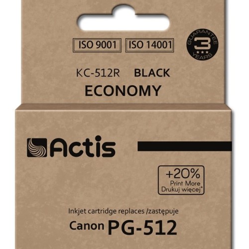 Actis KC-512R ink (replacement for Canon PG-512; Standard; 15 ml; black)