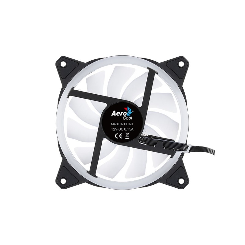 Aerocool Duo 12 ARGB 6-pin Computer case Fan 12 cm Black Aerocool Duo 12 ARGB 6-pin Computer case Fan 12 cm Black