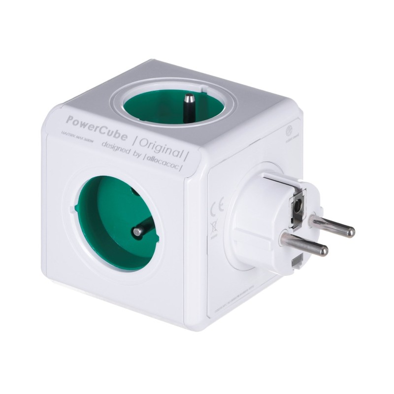 Allocacoc PowerCube Original (E) power extension 5 AC outlet(s) Green,White Allocacoc PowerCube Original (E) power extension 5 AC outlet(s) Green,White