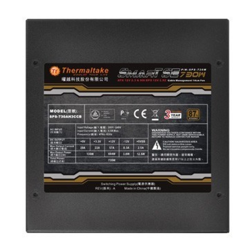 Thermaltake SPS-730M power supply unit 730 W 20+4 pin ATX ATX Black Thermaltake SPS-730M power supply unit 730 W 20+4 pin ATX ATX Black