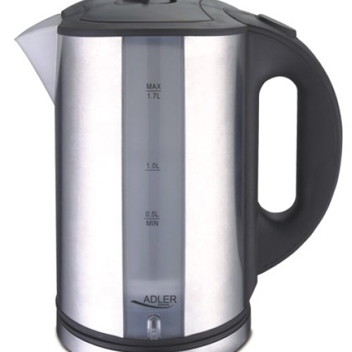 Adler AD 1216 electric kettle 1.7 L Black,Silver 2200 W